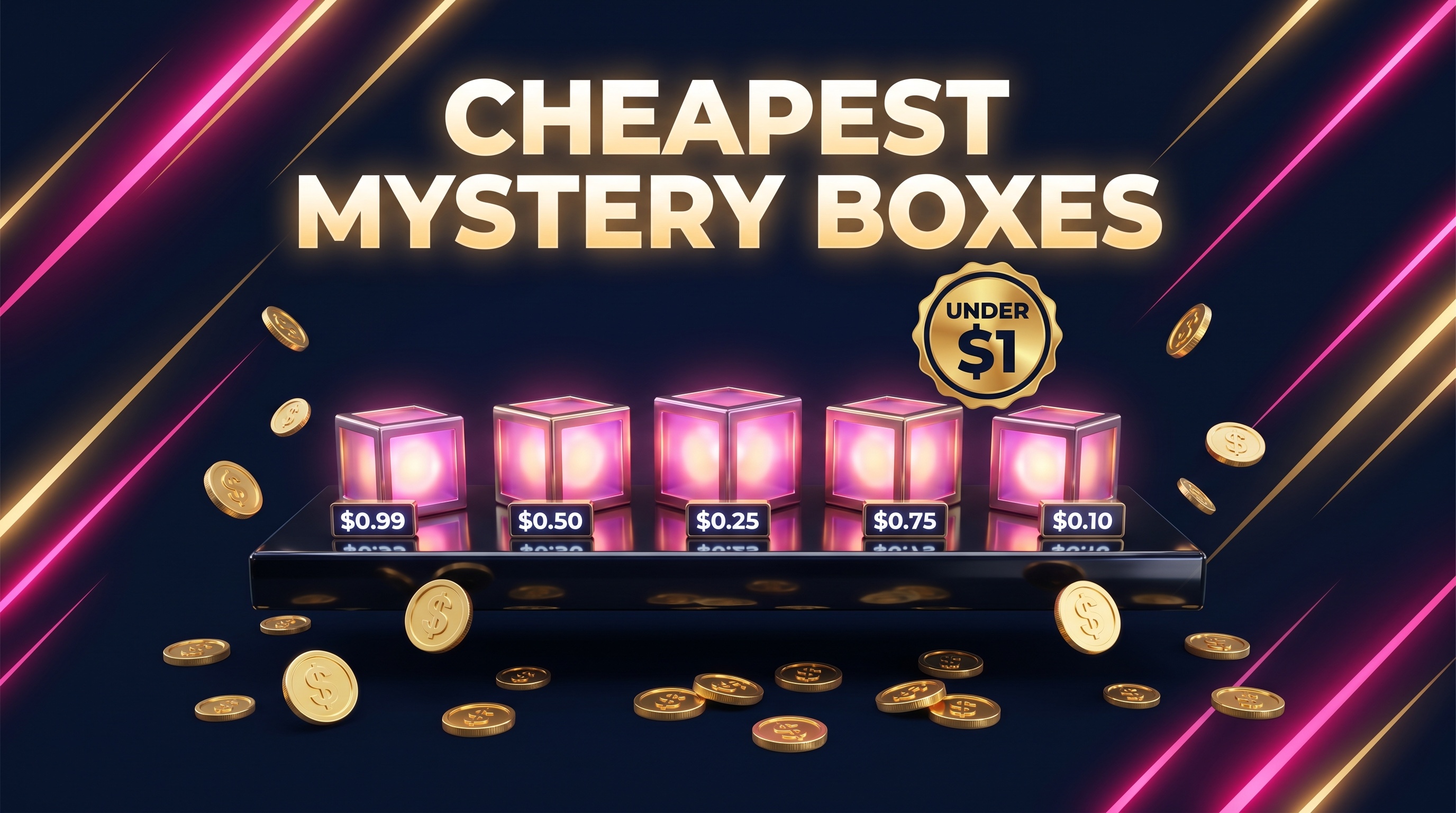 Cheapest mystery box sites under one dollar