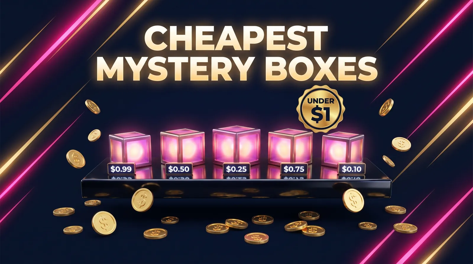 Cheapest mystery box sites under one dollar